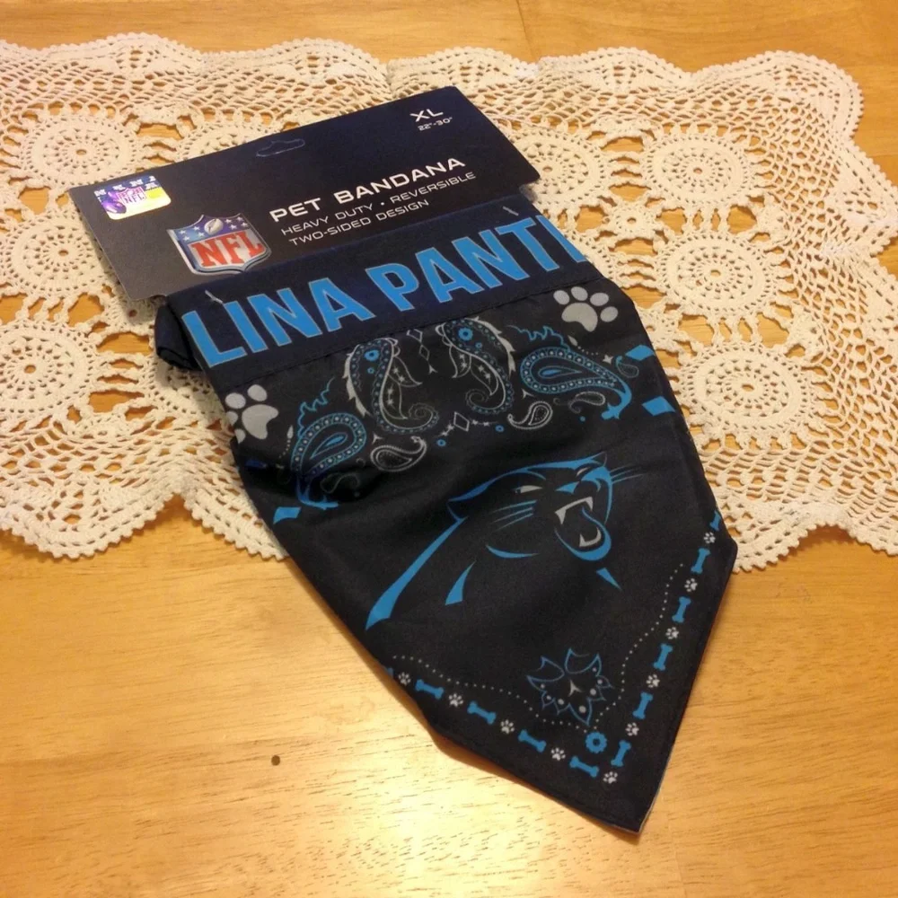 North Carolina Panthers Dog Bandana, New